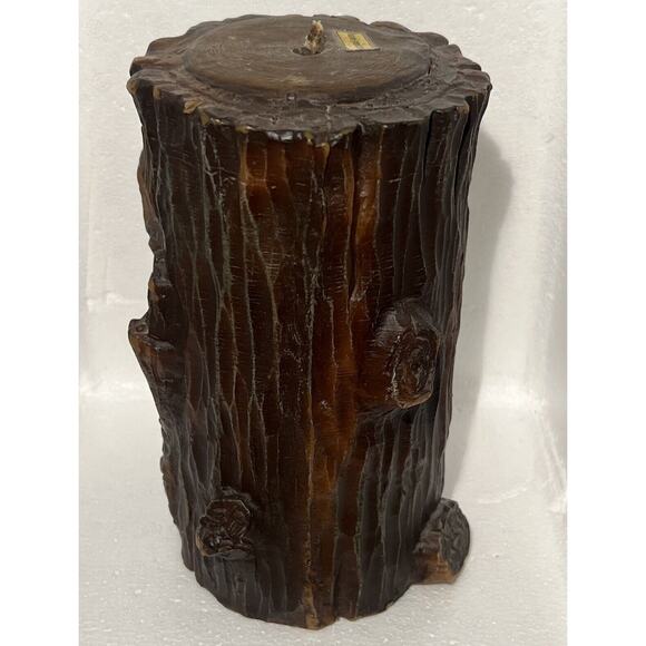 Vintage Gunter Kerzen Candle- Old Man In Tree Trunk Design- Unused Handmade - Picture 3 of 9